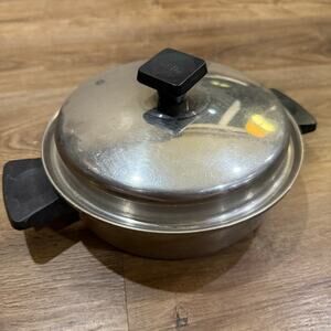Vintage Rena Ware 1.5 Qt ? Ultra-Ply 18-8 Stainless Steel Sauce Pot Pan With Lid